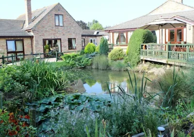 Exterior garden of Rose Cottage in Broughton, Huntingdon