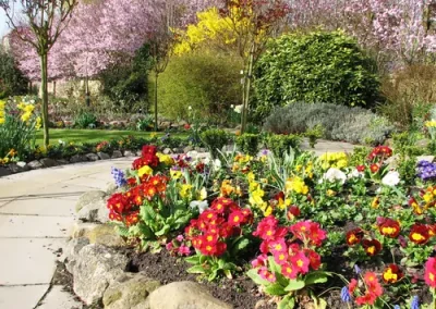 Landscaped Gardens at Rose Cottage in Huntingdon, Cambridgeshire