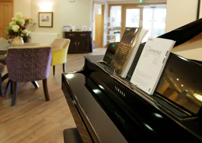 Piano at De Lucy House Care Home in DIss, Near Eye
