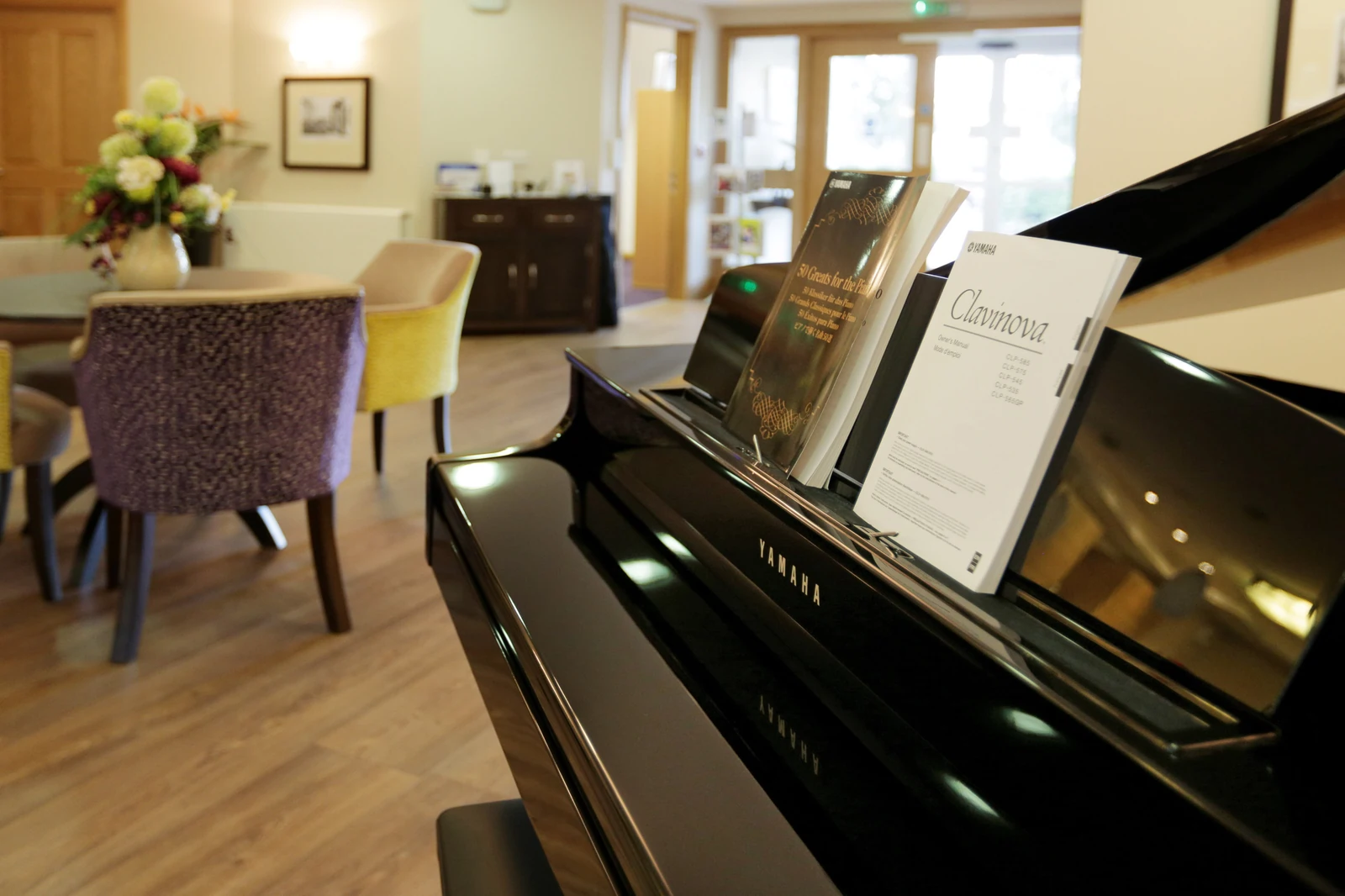 Piano at De Lucy House Care Home in DIss, Near Eye