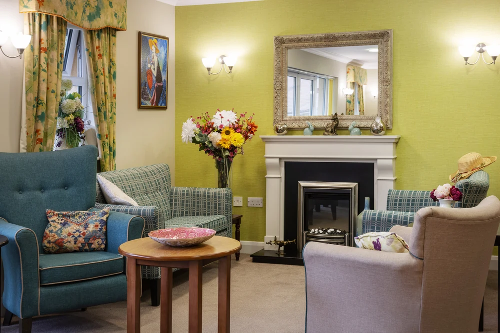 Quiet Lounge Area at De Lucy House Care Home in DIss, Near Eye