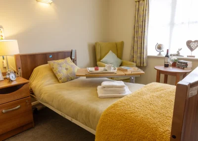 Bedroom at De Lucy House Care Home in DIss, Near Eye