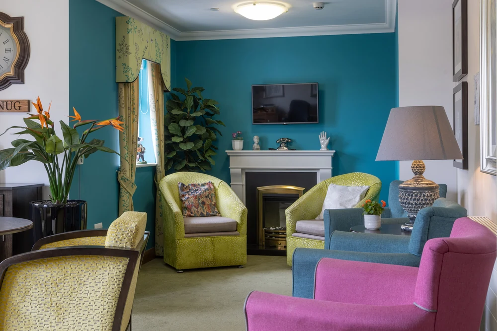 Quiet Lounge at De Lucy House Care Home in DIss, Near Eye