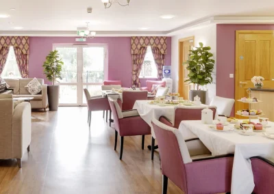 Lounge at De Lucy House Care Home in DIss, Near Eye