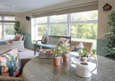 Relaxing lounge space, perfect for indoor gardening at Henley House in Ipswich