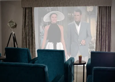 Cinema screen at Henley House in ipswich