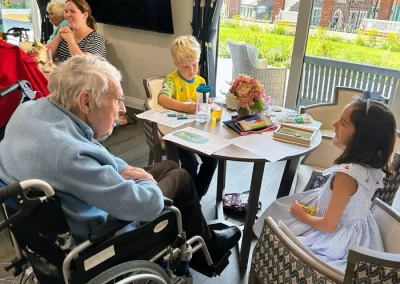 Intergenerational activities at the Meadowcroft in Tooting & Wandsworth