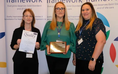 Henley House in Ipswich recognised with national award for exceptional end-of-life care