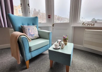 relaxing lounge chair in the lounge at Grosvenor House Care Home in St-Leonards-on-sea