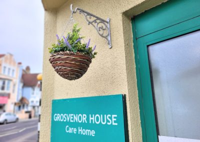 Entrance to Grosvenor House Care Home