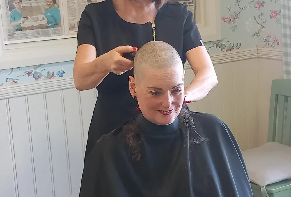 The Orchards Volunteer Raises £457 for Dementia Research by Shaving Her Head