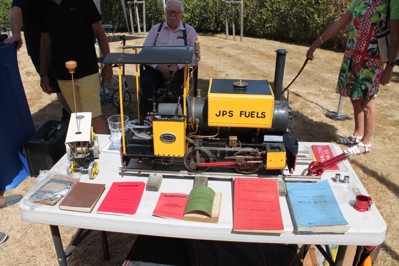 JPS Fuels model steam engine at Buckler’s Lodge summer fete