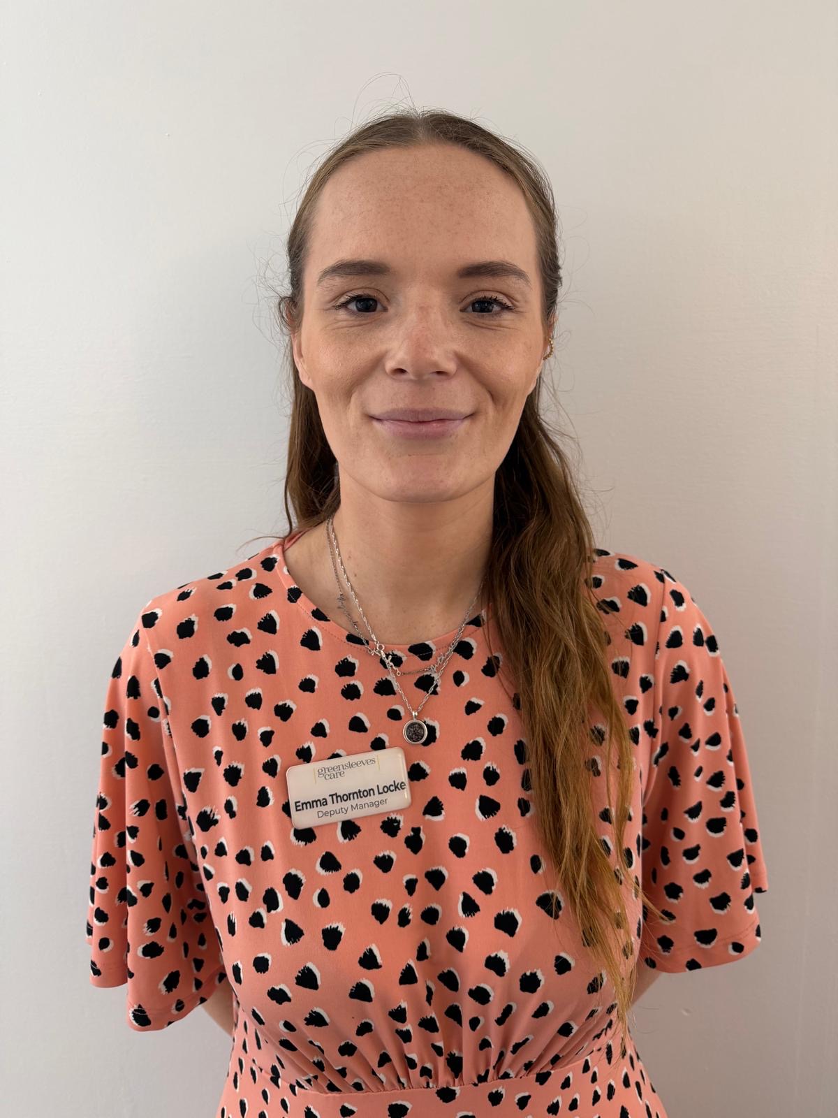 Emma Thornton Locke, Home Manager at Sharnbrook House care home in Sharnbrook, Bedford